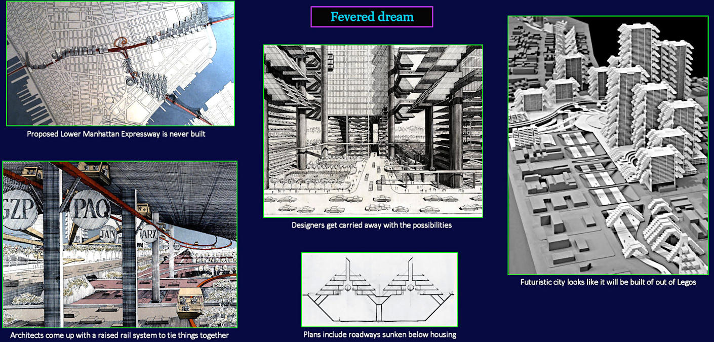Lower Manhattan Expressway, 1960 map
